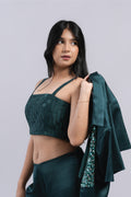 The Loom Top in Emerald Green