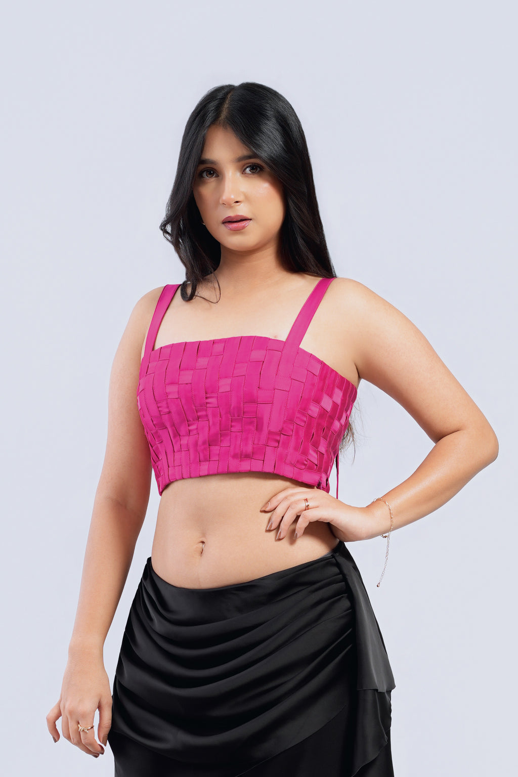The Loom Top in Icon Pink