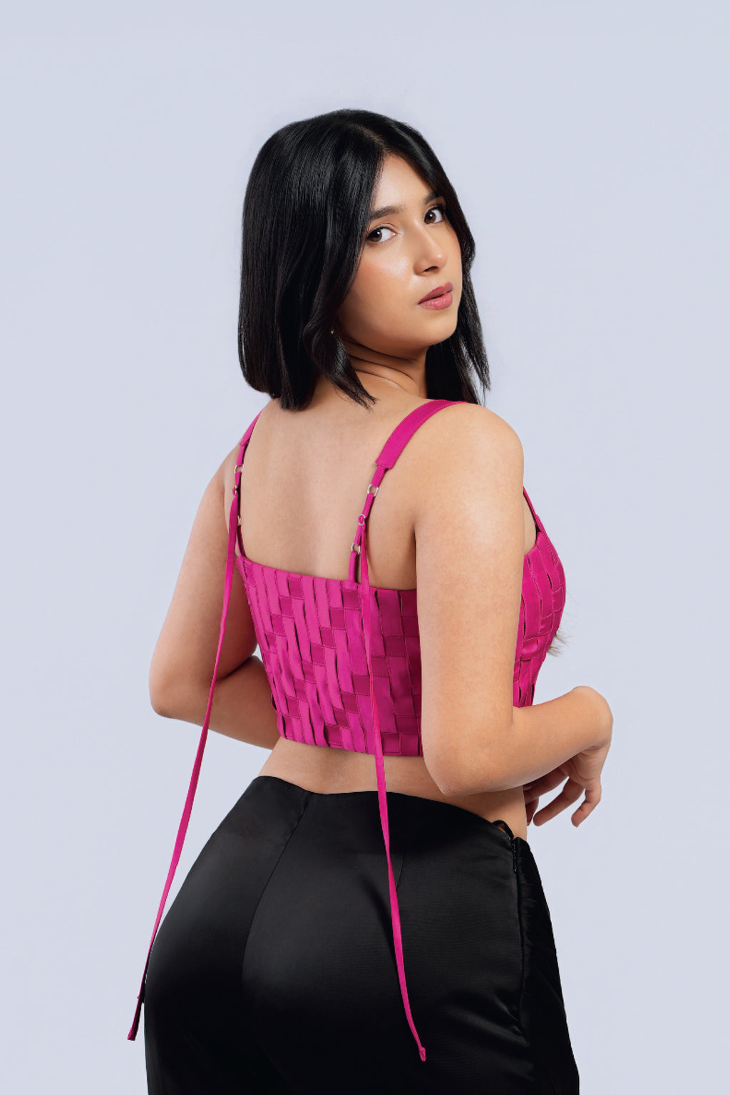 The Loom Top in Icon Pink