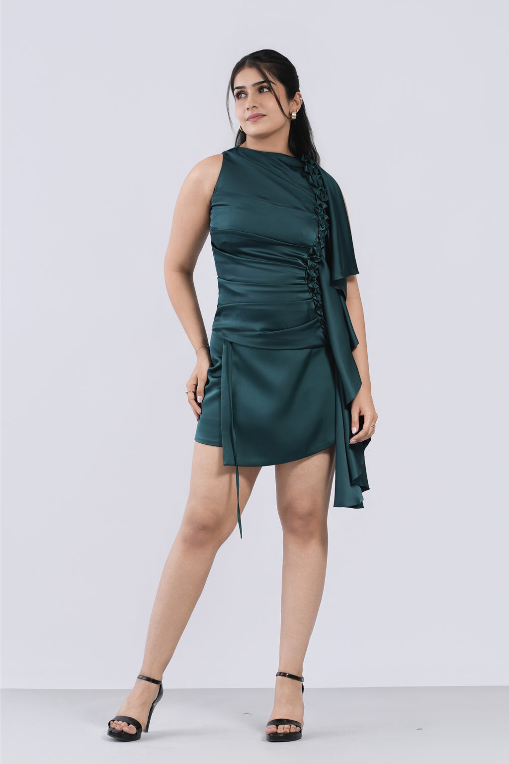 Elcia Top in Emerald Green