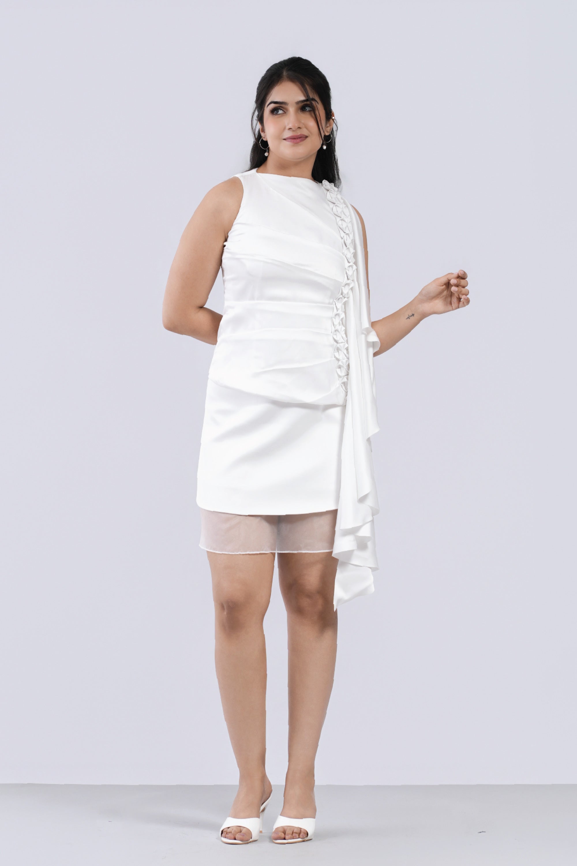 Veil Skirt in Signature White