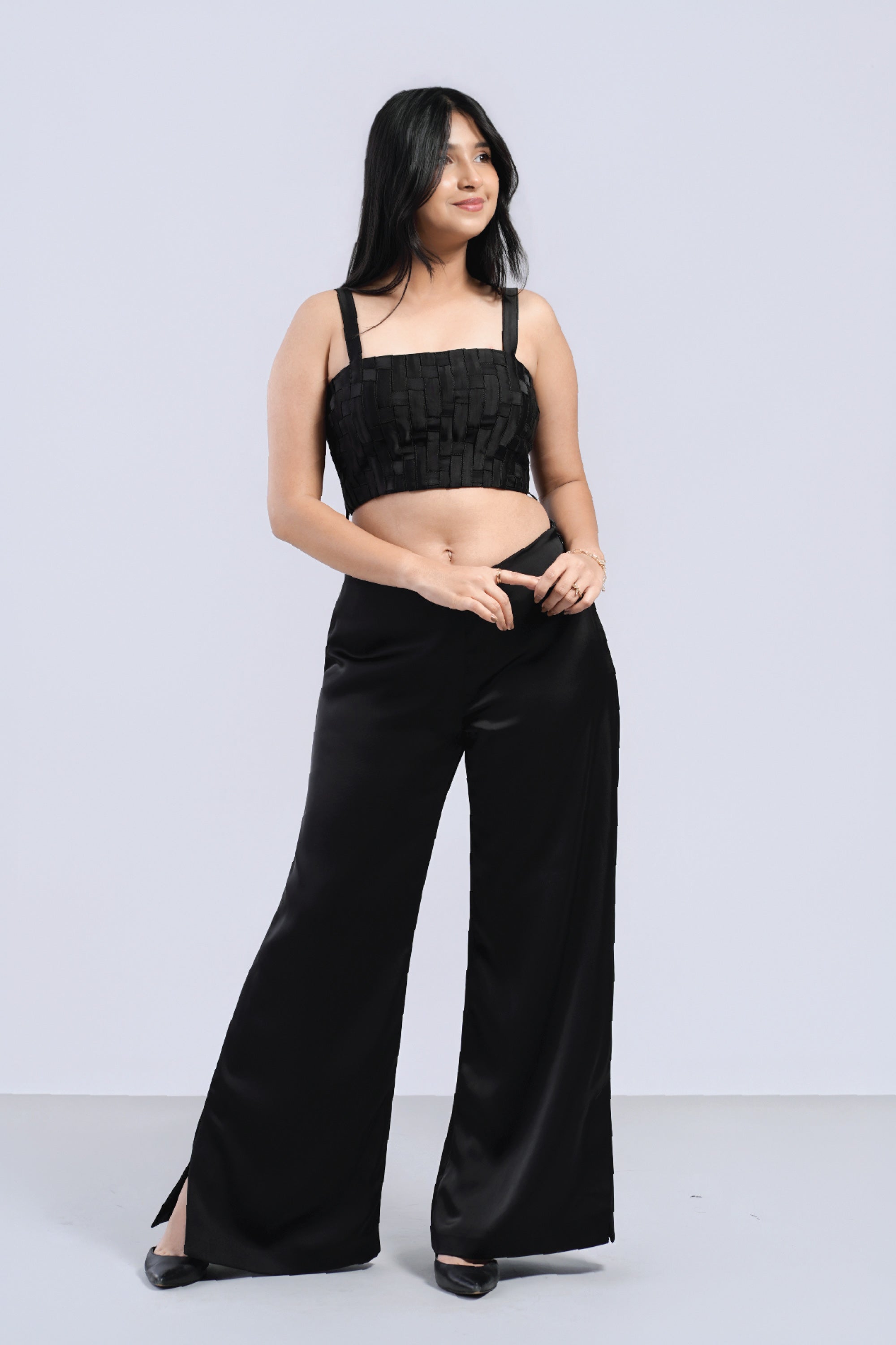 Line Trousers in Classic Black