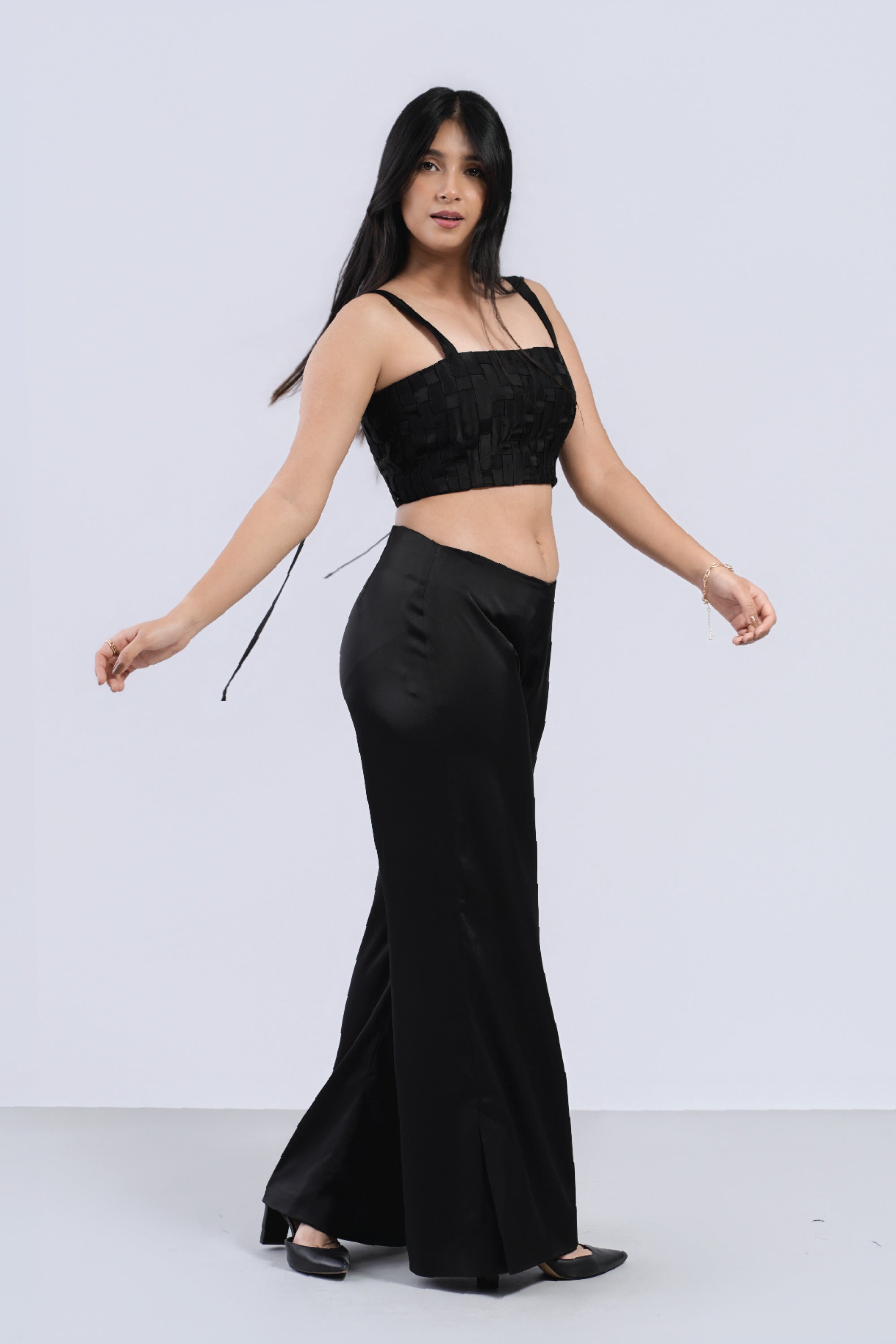 Line Trousers in Classic Black